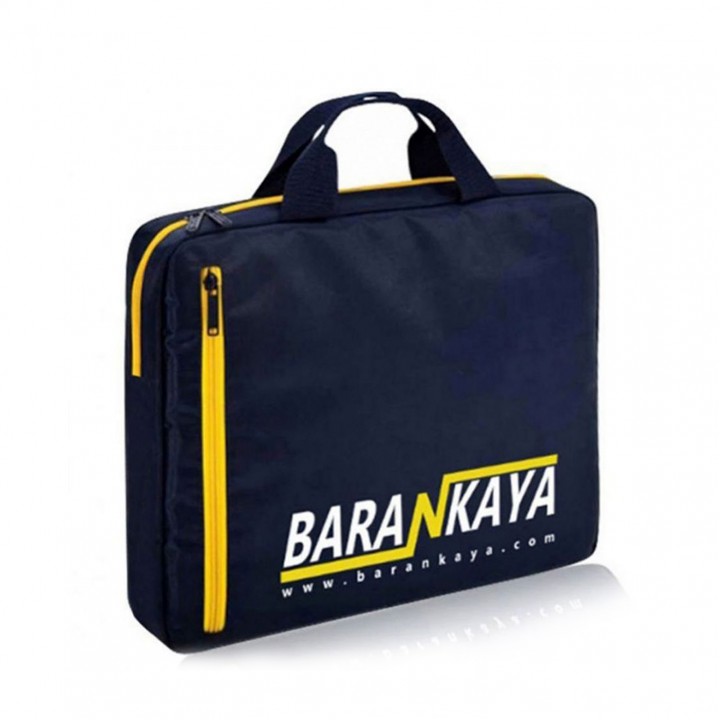 Promosyon Renk Şeritli 3 Fermuarlı Laptop ve Evrak Çantası